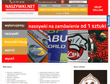 Tablet Screenshot of naszywki.net