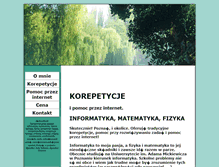 Tablet Screenshot of korepetycje.naszywki.com.pl